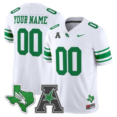 North Texas Mean Green 2026 Vapor Limited Custom Jersey - White