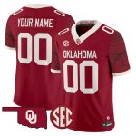 Oklahoma Sooners Rough Rider Vapor Limited Custom Jersey - Crimson