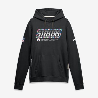 Pittsburgh Steelers 2026 NFL Crucial Catch Sideline Standard Issue Dri-FIT Pullover Hoodie - Black