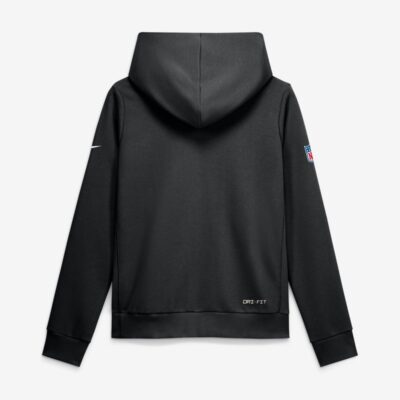 Alternative view of Pittsburgh Steelers Women's 2026 NFL Crucial Catch Sideline Standard Issue Dri-FIT Pullover Hoodie - Black