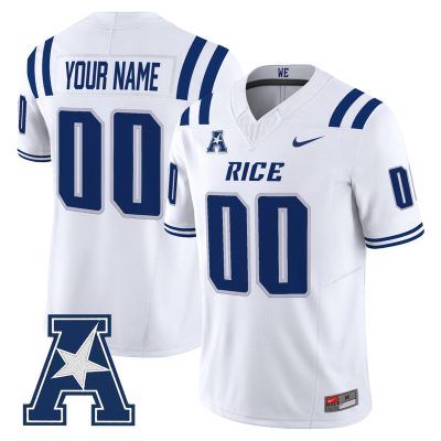 Rice Owls 2026 Vapor Limited Custom Jersey - White