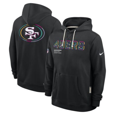 San Francisco 49ers 2025 NFL Crucial Catch Sideline Standard Issue Dri-FIT Hoodie - Black - Image 4