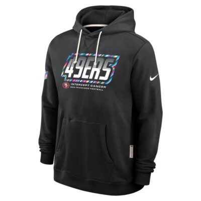 San Francisco 49ers 2026 NFL Crucial Catch Sideline Standard Issue Dri-FIT Pullover Hoodie - Black - Image 3