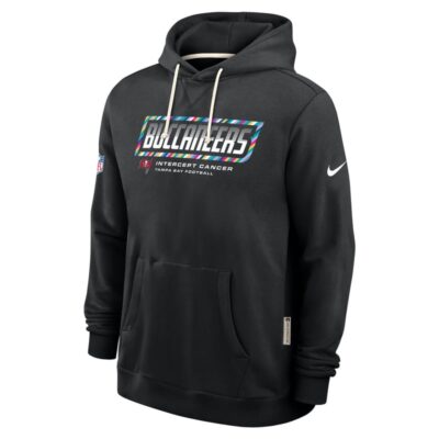 Tampa Bay Buccaneers 2026 NFL Crucial Catch Sideline Standard Issue Dri-FIT Pullover Hoodie - Black - Image 3