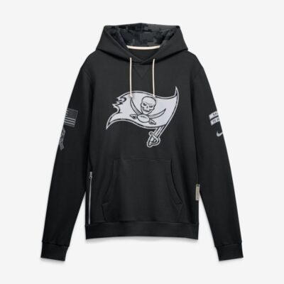 Tampa Bay Buccaneers 2026 Salute to Service Sideline Dri-FIT Pullover Hoodie - Black