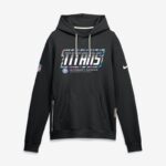 Tennessee Titans 2026 NFL Crucial Catch Sideline Standard Issue Dri-FIT Pullover Hoodie - Black