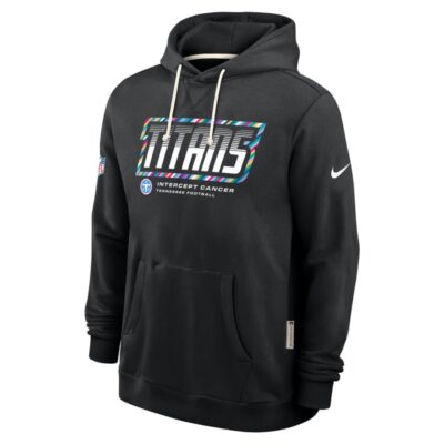 Tennessee Titans 2026 NFL Crucial Catch Sideline Standard Issue Dri-FIT Pullover Hoodie - Black - Image 3