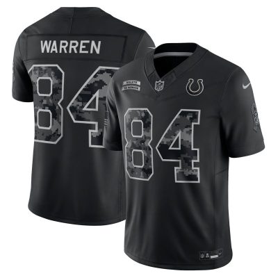Tyler Warren Indianapolis Colts 2026 Salute to Service Stitched Limited Jersey - Black