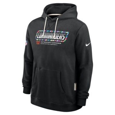 Washington Commanders 2026 NFL Crucial Catch Sideline Standard Issue Dri-FIT Pullover Hoodie - Black - Image 3