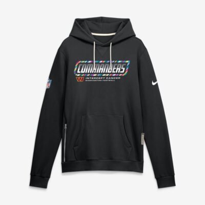 Washington Commanders 2026 NFL Crucial Catch Sideline Standard Issue Dri-FIT Pullover Hoodie - Black